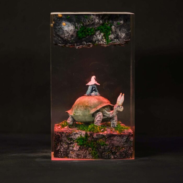 Ranni and Turtle Pope epoxy lamp