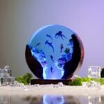 resin ocean lamp - picture 1