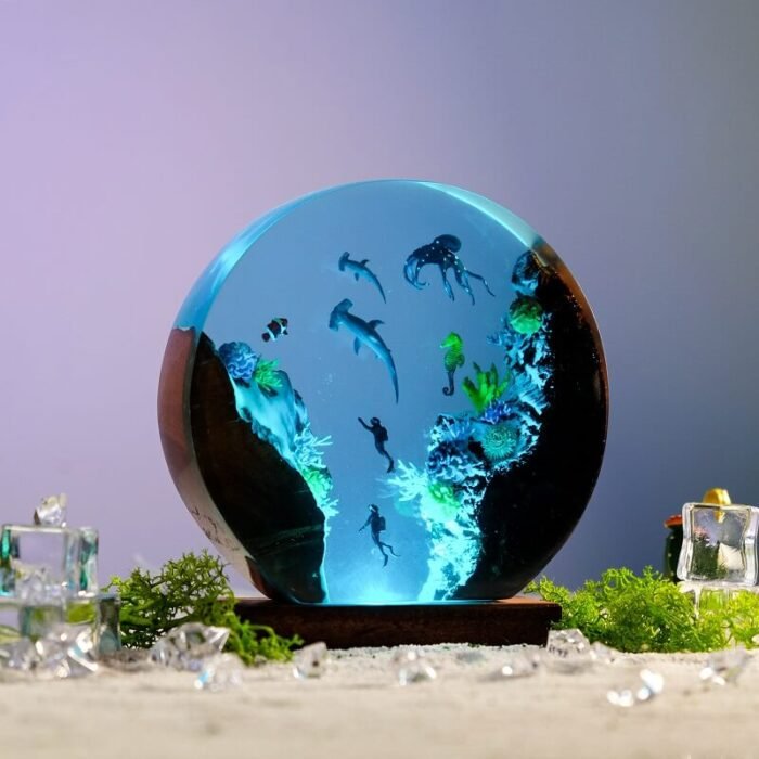 resin ocean lamp - picture 7