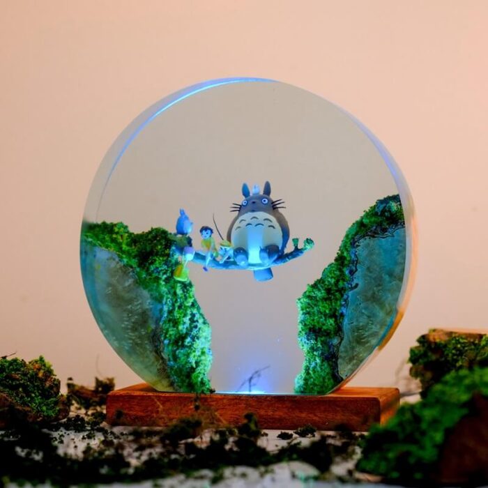 Totoro and friends resin night lamp 1