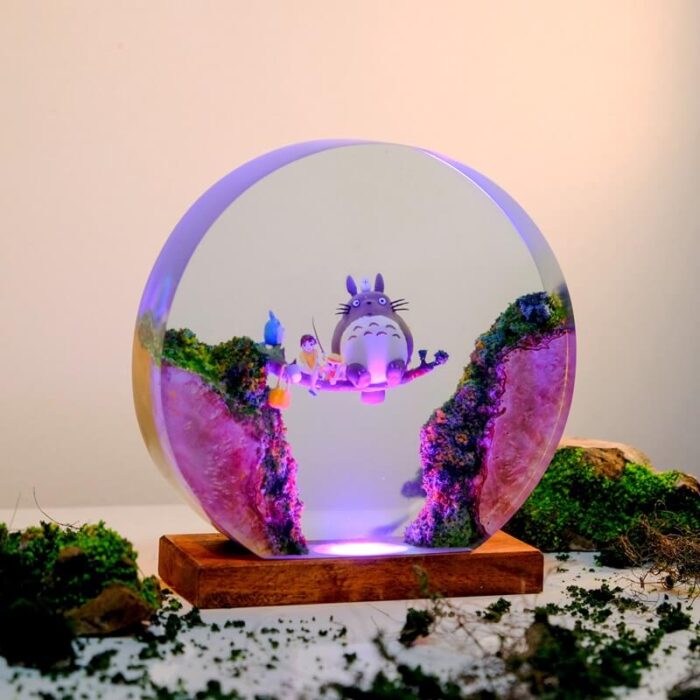 Totoro and friends resin night lamp 4