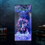 Handcrafted Shadow Monarch Ant King resin night light glowing in the dark, inspired by Solo Leveling anime