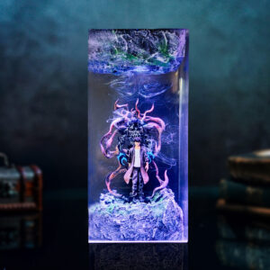 Handcrafted Shadow Monarch Ant King resin night light glowing in the dark, inspired by Solo Leveling anime