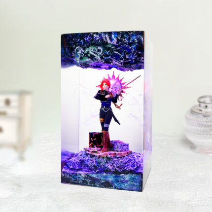 Maelle Clair Obscur Female Knight Resin Lamp