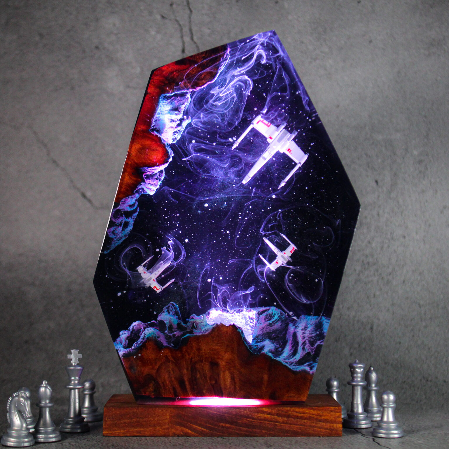 Star Wars X-Wing Galaxy Edition Resin Diorama Lamp