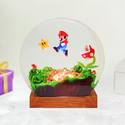 Super Mario Piranha Plant Warp Pipe Resin Lamp