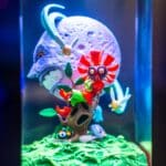 Elegant Female Knight Lamp, Maelle Clair Obscur Light, showcasing a detailed knight figure casting a soft, ambient glow.