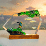 Official Legend of Zelda Link Hero Lamp, an LED collectible featuring Link in a heroic pose, perfect for gaming room decor.