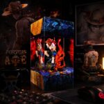 High-quality Portgas D. Ace resin lamp with LED light, depicting Fire Fist Ace from One Piece