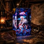 Gear 5 Luffy Resin Lamp handmade One Piece collectible with LED lighting