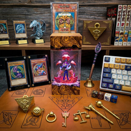 Exodia Yu-Gi-Oh resin lamp with handmade LED lighting