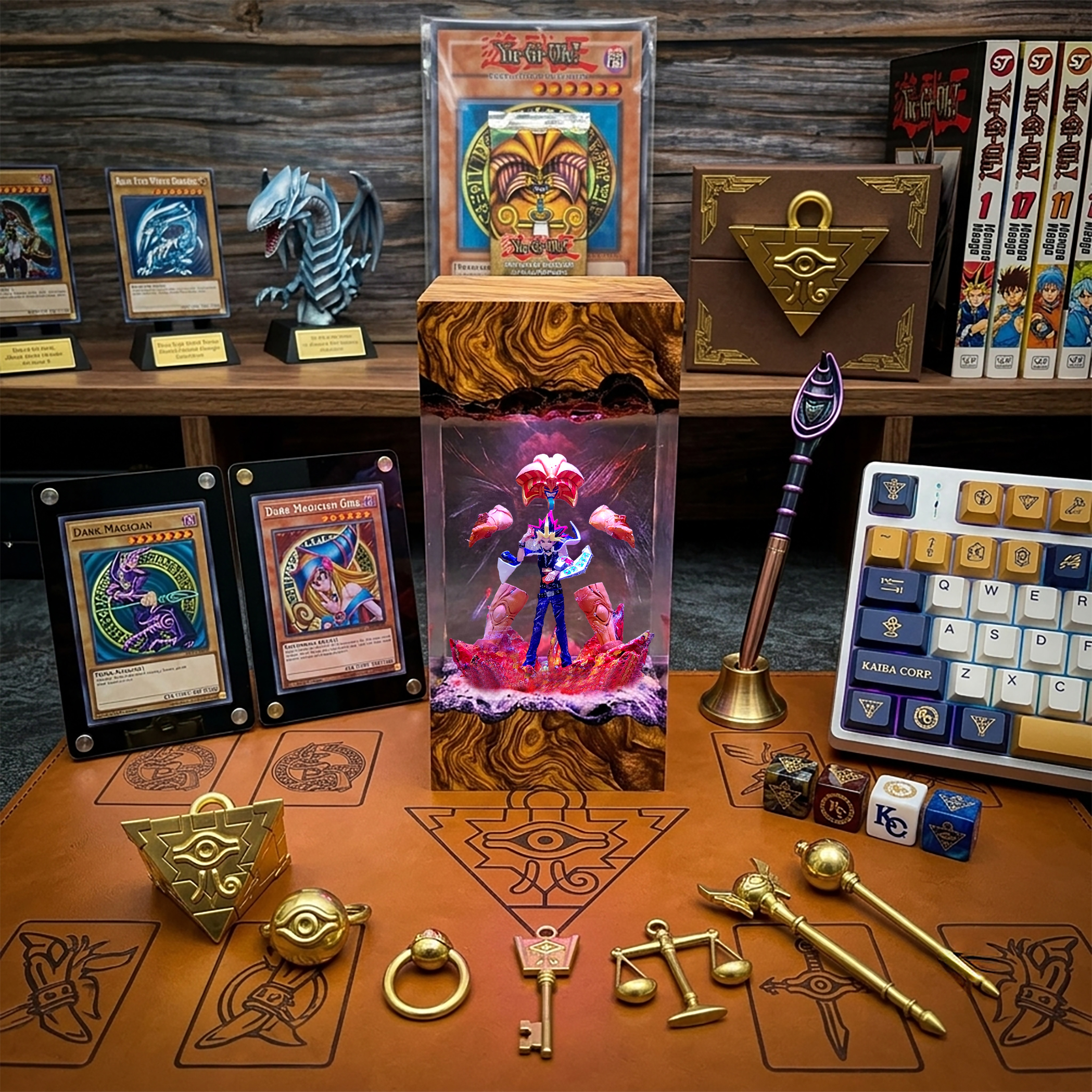 Exodia Yu-Gi-Oh Resin Lamp Exodia Yu-Gi-Oh resin lamp with handmade LED lighting